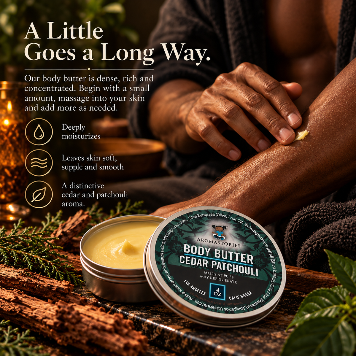 Cedar Patchouli Body Butter  4oz