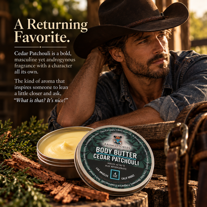 Cedar Patchouli Body Butter  4oz