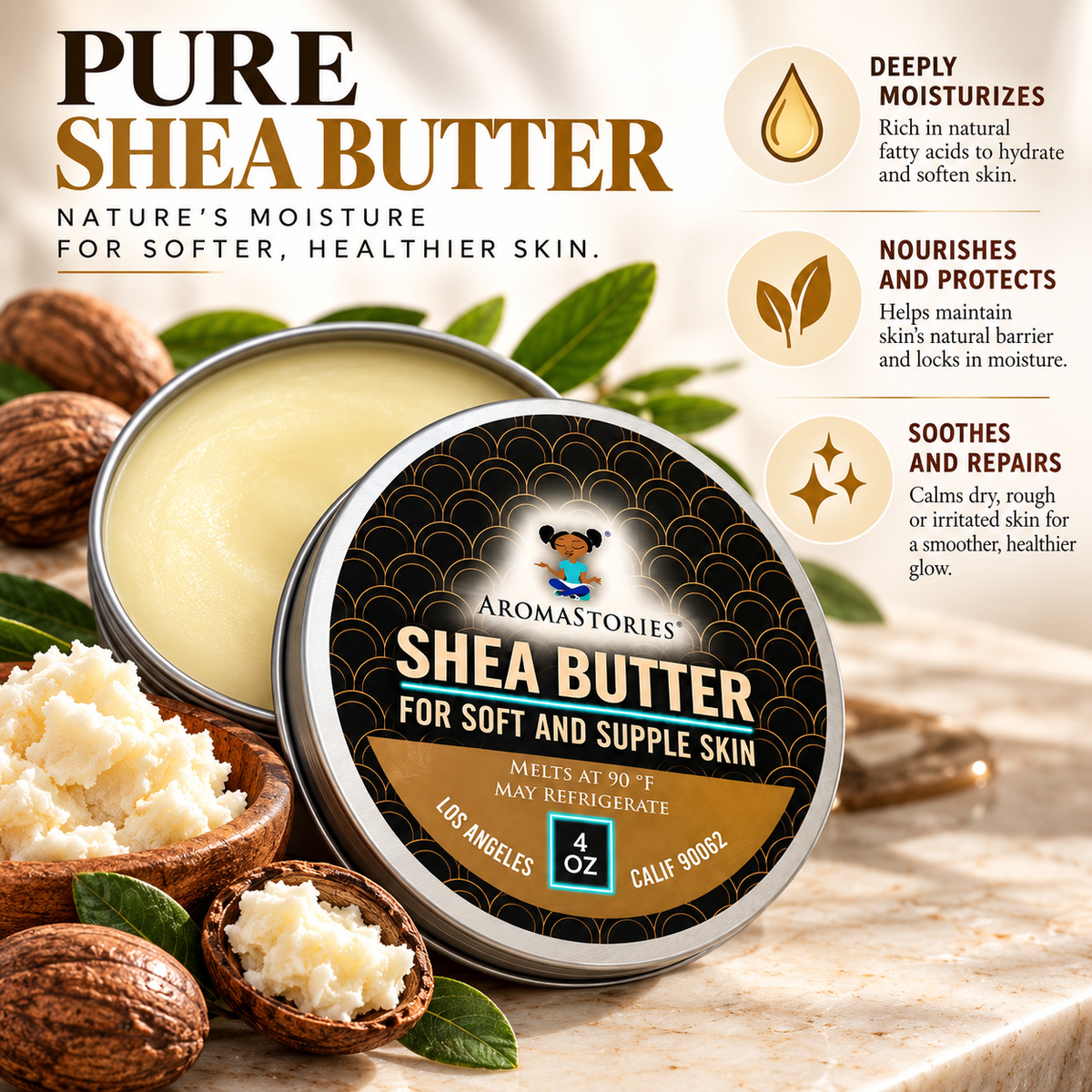 Pure Shea Butter and Shea Oil 4oz